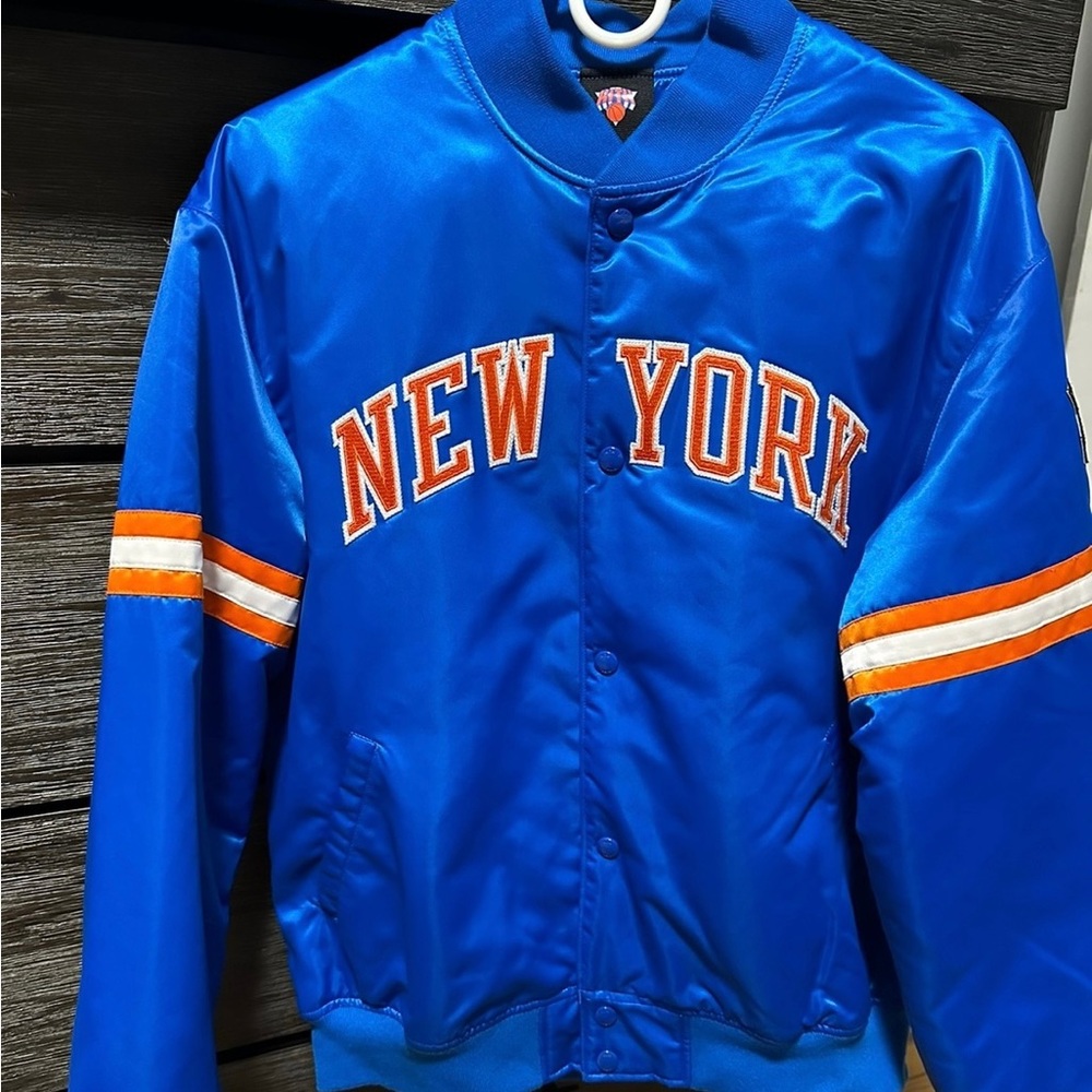 Kith New York Knicks Satin Bomber Jacket